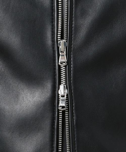 BEAUTY&YOUTH UNITED ARROWS（ビューティーアンドユースユナイテッドアローズ）の「BY シープ シングルライダース ◆（ライダースジャケット・メンズ・ブラック・SMALL/MEDIUM/LARGE/X-LARGE）」の7枚目の写真