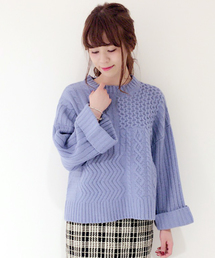 archives | ラム5G ケーブル編みプルオーバー(ニット/セーター)