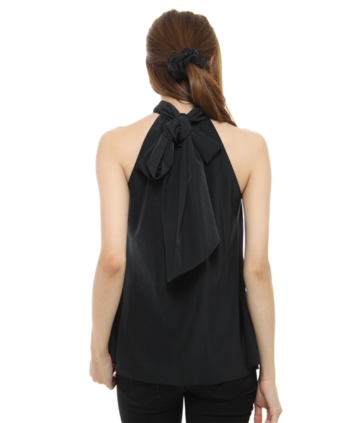 EFFE BEAMS（エッフェビームス）の「EFFE BEAMS / ファイユ タートル リボン（シャツ/ブラウス・レディース・ブラック系その他/ブラック/イエロー系その他/ケリー・ONE SIZE）」の8枚目の写真