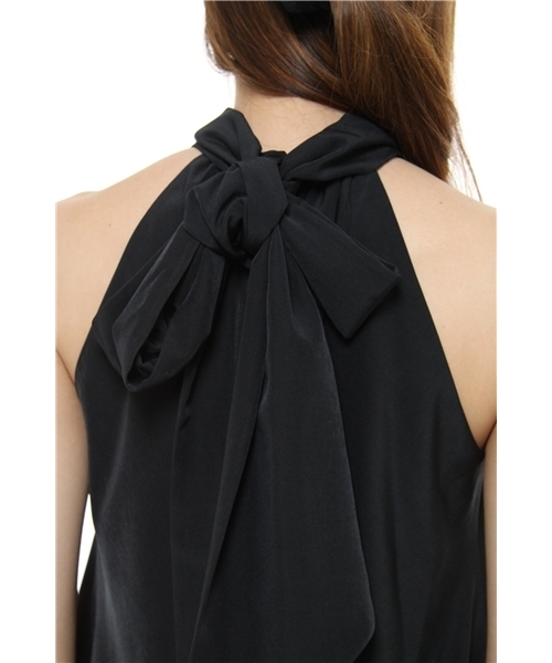 EFFE BEAMS（エッフェビームス）の「EFFE BEAMS / ファイユ タートル リボン（シャツ/ブラウス・レディース・ブラック系その他/ブラック/イエロー系その他/ケリー・ONE SIZE）」の6枚目の写真