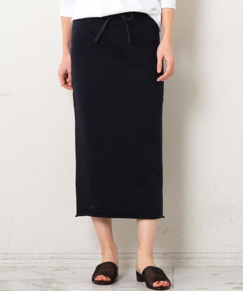 BEAUTY&YOUTH UNITED ARROWS(ビューティーアンドユースユナイテッドアローズ)の「BY∴ ヘビースウェットタイトスカート ◆(スカート・レディース・オフホワイト/ネイビー/マスタード・FREE)」の2枚目の写真