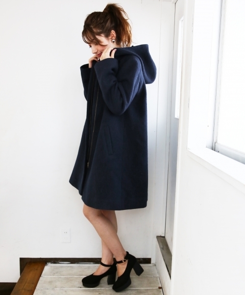 Heather(ヘザー)の「5WAYフードコート 766396(その他アウター・レディース・ベージュ/ネイビー/グレー/ホワイト・FREE)」の14枚目の写真