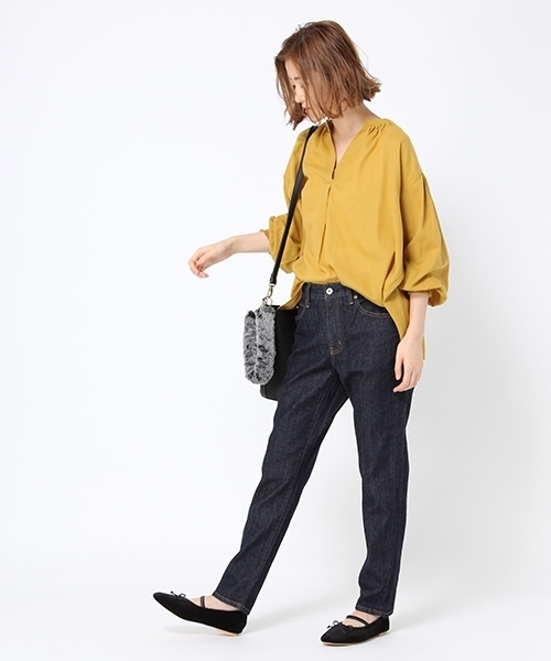 studio CLIP（スタディオクリップ）の「ビエラスキッパーブラウス（シャツ/ブラウス・レディース・オフホワイト/イエロー/グリーン・MEDIUM/LARGE）」の9枚目の写真