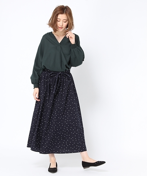 studio CLIP（スタディオクリップ）の「ビエラスキッパーブラウス（シャツ/ブラウス・レディース・オフホワイト/イエロー/グリーン・MEDIUM/LARGE）」の12枚目の写真