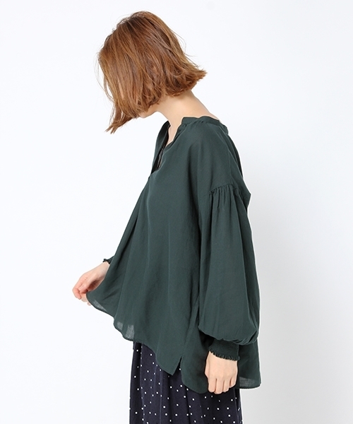 studio CLIP（スタディオクリップ）の「ビエラスキッパーブラウス（シャツ/ブラウス・レディース・オフホワイト/イエロー/グリーン・MEDIUM/LARGE）」の11枚目の写真