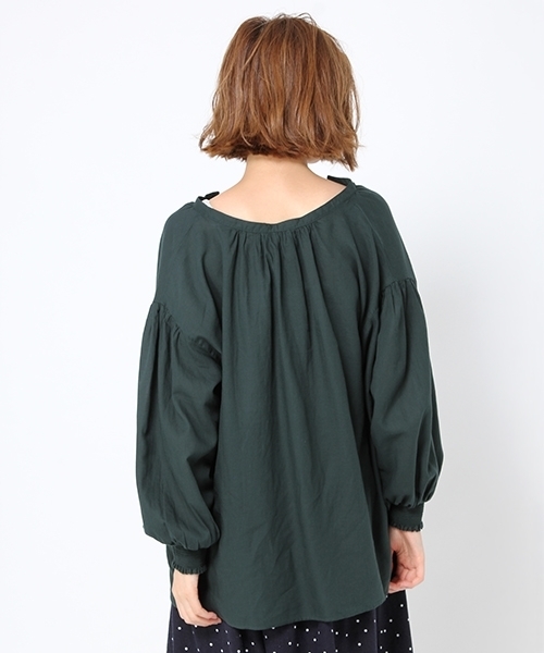 studio CLIP（スタディオクリップ）の「ビエラスキッパーブラウス（シャツ/ブラウス・レディース・オフホワイト/イエロー/グリーン・MEDIUM/LARGE）」の4枚目の写真