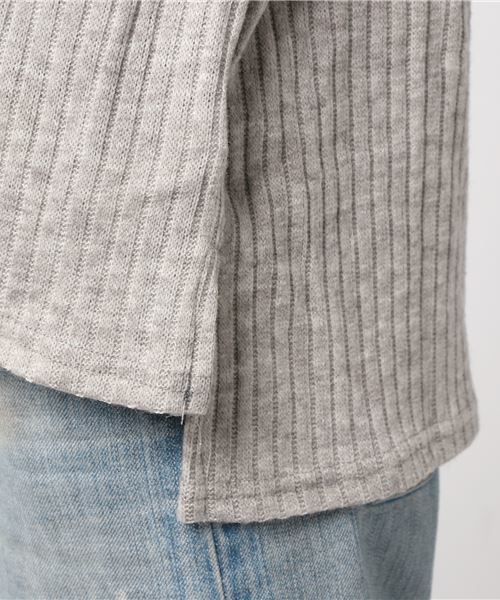 MERLOT（メルロー）の「バルーンスリーブリブニットプルオーバー0075（ニット/セーター・レディース・チェリーピンク/ブラック/ブルー/グレー・FREE）」の12枚目の写真