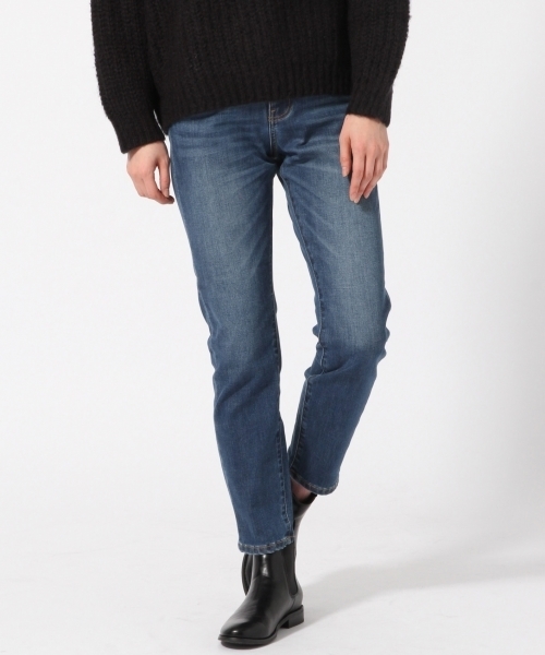 GLOBAL WORK（グローバルワーク）の「【機能素材】WARM-DENIM　スキニー/775281（デニムパンツ・レディース・ブルー/ネイビー・LARGE/MEDIUM/SMALL）」の2枚目の写真