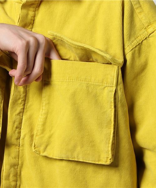 C.E シーイー MD BIG CORD SHIRT キャブエンプト イエロー