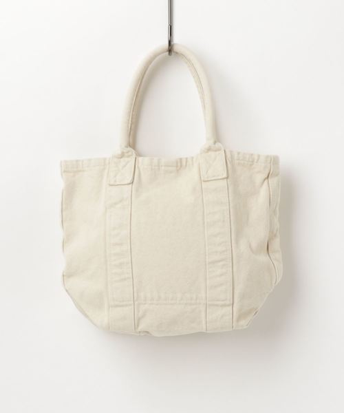 Daily russet（デイリー ラシット）の「製品染めフロントポケットトートバッグ(M)（トートバッグ・レディース・ホワイト/ライトブルー/ネイビー/カーキ/ピンク・FREE）」の6枚目の写真