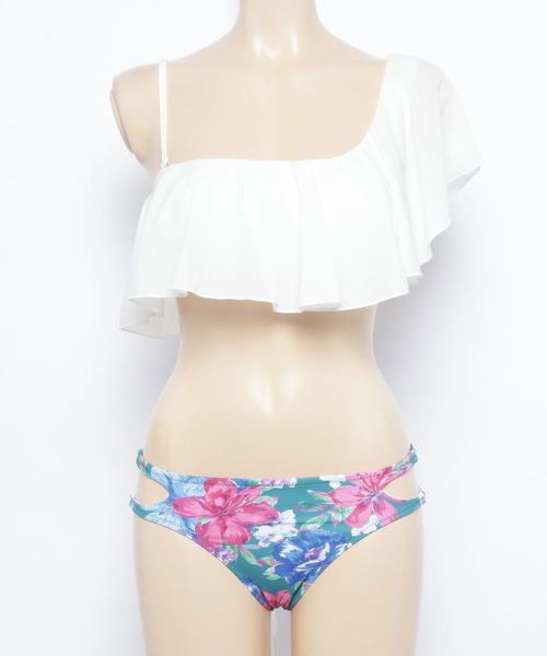 Lipservice リップサービス の Lip Service リップサービス ワンショルダーフリルビキニ 水着 水着 Wear