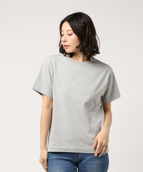 LOWRYS FARM（ローリーズファーム）の「ＵＳＡベーシックＴシャツ　783593 （Tシャツ/カットソー・レディース・ブラック/パープル/グレー/オフホワイト/オレンジ/ホワイト×ブラック・MEDIUM/LARGE）」の12枚目の写真