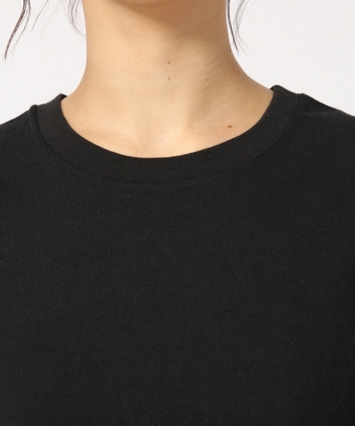 LOWRYS FARM（ローリーズファーム）の「ＵＳＡベーシックＴシャツ　783593 （Tシャツ/カットソー・レディース・ブラック/パープル/グレー/オフホワイト/オレンジ/ホワイト×ブラック・MEDIUM/LARGE）」の15枚目の写真