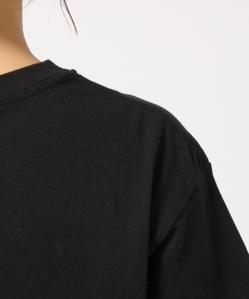 LOWRYS FARM（ローリーズファーム）の「ＵＳＡベーシックＴシャツ　783593 （Tシャツ/カットソー・レディース・ブラック/パープル/グレー/オフホワイト/オレンジ/ホワイト×ブラック・MEDIUM/LARGE）」の19枚目の写真