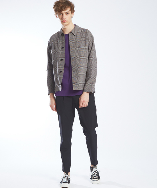 ABAHOUSE(アバハウス)の「【セットアップ対応】ブークレーグレンチェック シャツブルゾン(シャツ/ブラウス・メンズ・ベージュ/ネイビー・46/48)」の13枚目の写真