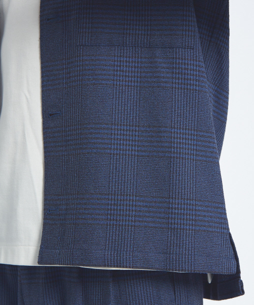 ABAHOUSE(アバハウス)の「【セットアップ対応】ブークレーグレンチェック シャツブルゾン(シャツ/ブラウス・メンズ・ベージュ/ネイビー・46/48)」の14枚目の写真