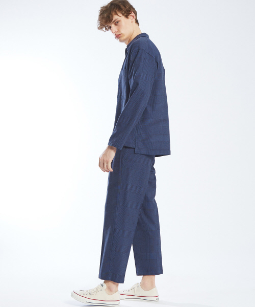 ABAHOUSE(アバハウス)の「【セットアップ対応】ブークレーグレンチェック シャツブルゾン(シャツ/ブラウス・メンズ・ベージュ/ネイビー・46/48)」の16枚目の写真