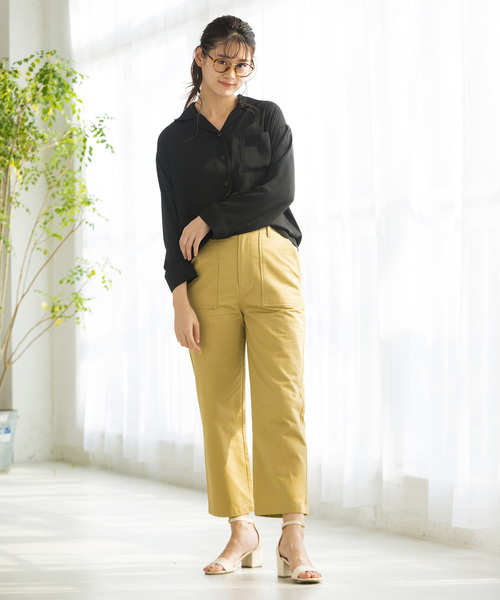 WEGO(ウィゴー)の「WEGO/シアー開襟ビッグシルエットシャツ(シャツ/ブラウス・レディース・ホワイト系その他4/ブラック/ホワイト/ブルー系その他4・FREE)」の15枚目の写真