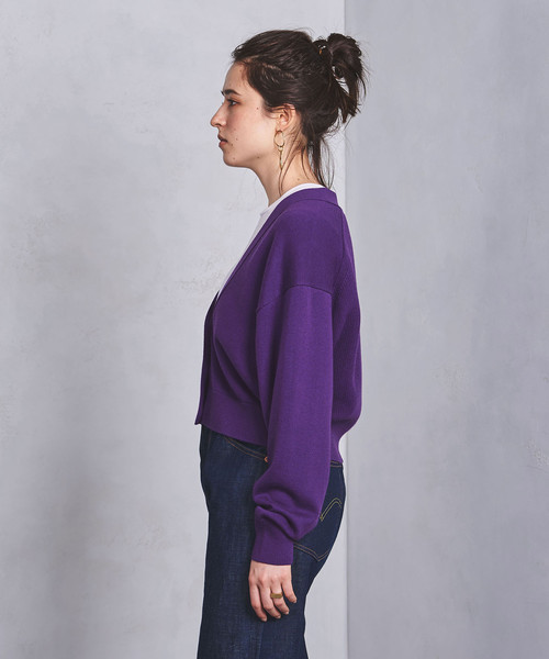 UNITED ARROWS トップス　UWSC Vネック ショートカーディガン UNITED ARROWS（ユナイテッドアローズ）の「UWSC ウール Vネック