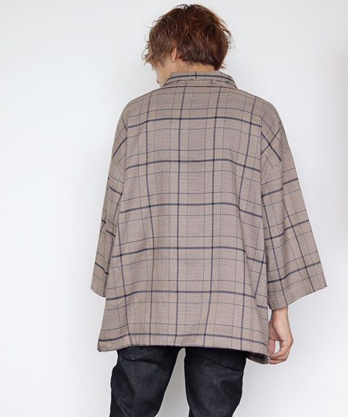 kutir（クティール）の「halfzip PO 8sleeve / ハーフジッププルオーバー８分袖（シャツ/ブラウス・メンズ・ブラック系その他/グレー系その他/ベージュ系その他・MEDIUM/LARGE）」の8枚目の写真