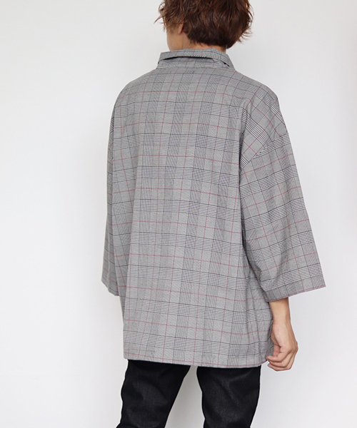 kutir（クティール）の「halfzip PO 8sleeve / ハーフジッププルオーバー８分袖（シャツ/ブラウス・メンズ・ブラック系その他/グレー系その他/ベージュ系その他・MEDIUM/LARGE）」の9枚目の写真