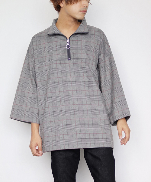 kutir（クティール）の「halfzip PO 8sleeve / ハーフジッププルオーバー８分袖（シャツ/ブラウス・メンズ・ブラック系その他/グレー系その他/ベージュ系その他・MEDIUM/LARGE）」の11枚目の写真