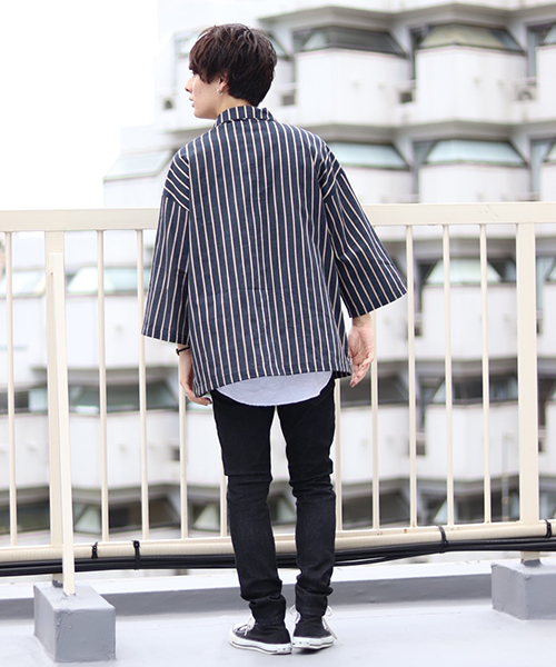 kutir（クティール）の「halfzip PO 8sleeve / ハーフジッププルオーバー８分袖（シャツ/ブラウス・メンズ・ブラック系その他/グレー系その他/ベージュ系その他・MEDIUM/LARGE）」の14枚目の写真