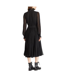 【Lauren Ralph Lauren】ケープ ジョーゼット ガウン ドレス 大人気おしゃれに差【Ralph Lauren】ケープ ジョーゼット ガウン
