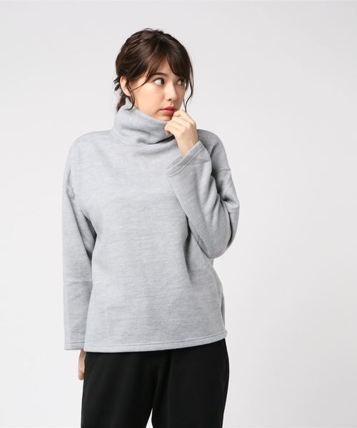 KOBE LETTUCE（コウベレタス）の「ふんわり起毛ドロップショルダータートルネックニットソー＊レディース/トップス[C3533]神戸レタス（その他トップス・レディース・ベージュ/グレー/ブルー・FREE）」の6枚目の写真