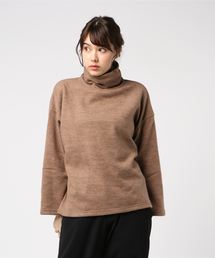 ふんわり起毛ドロップショルダータートルネックニットソー＊レディース/トップス[C3533]神戸レタス