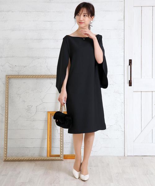 Doula Doula(ドゥーラドゥーラ)の「ドルマンワンピ―スドレス(ドレス・レディース・ブラック/ベージュ/ネイビー/グレー・M/L)」の12枚目の写真