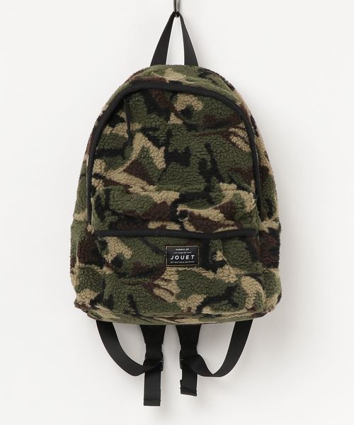 Jouet（ジョエット）の「モコモコ ボア リュック バックパック（バックパック/リュック・レディース・アイボリー/ベージュ/ブルー/カモフラージュ・FREE）」の4枚目の写真