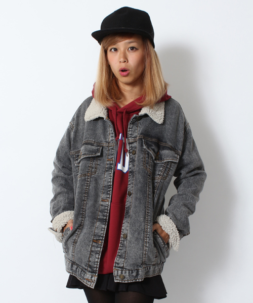 Wego ウィゴー の Wego ボアbig Gジャン デニムジャケット Wear Wego ウィゴー の Wego ボアbig Gジャン デニムジャケット Wear