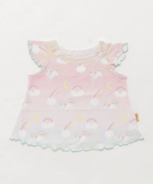 fafa(フェフェ)の「PAVI|チュニック(Tシャツ/カットソー・キッズ・レインボー/その他1・110/120/130/90/140)」の2枚目の写真