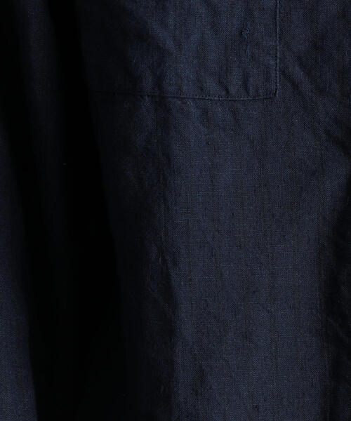 green label relaxing（グリーンレーベルリラクシング）の「SC フレンチリネン ミリタリーバンドシャツ（シャツ/ブラウス・メンズ・その他1/オフホワイト/ブラック/ベージュ/その他2・M/L/XL/S）」の17枚目の写真