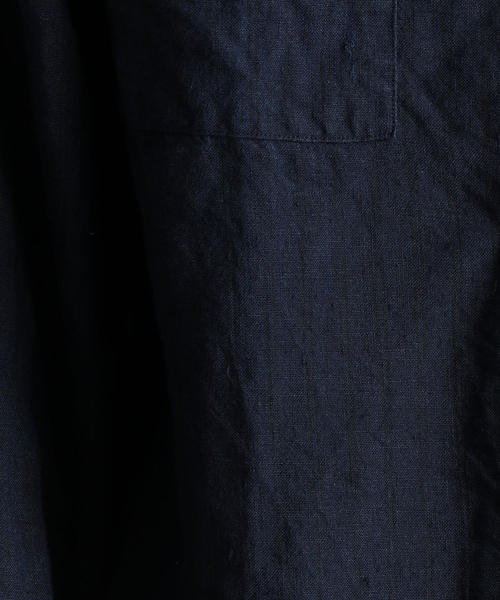 green label relaxing（グリーンレーベルリラクシング）の「SC フレンチリネン ミリタリーバンドシャツ（シャツ/ブラウス・メンズ・その他1/オフホワイト/ブラック/ベージュ/その他2・M/L/XL/S）」の19枚目の写真