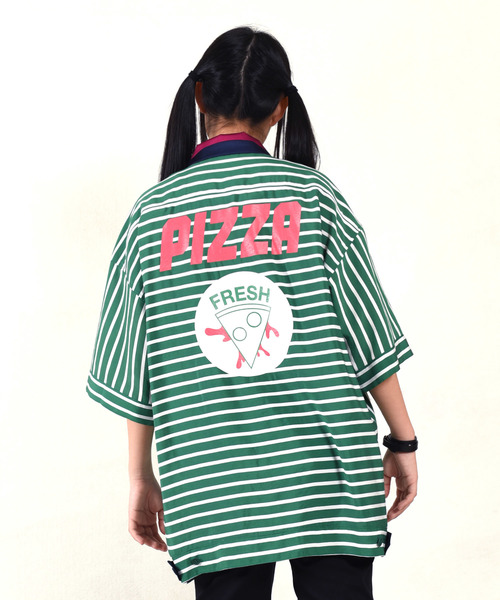 【超希少・美品】MILKBOY PIZZA BOY シャツ(サンプル品 ) MILKBOY（ミルクボーイ）の「PIZZA BOY シャツ（シャツ/ブラウス