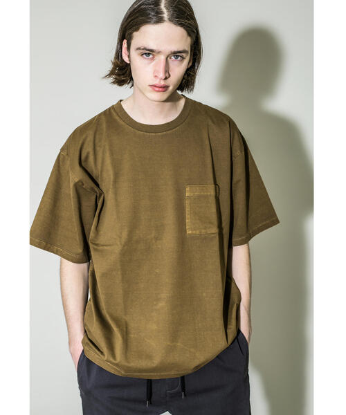 MONKEY TIME（モンキータイム）の「＜monkey time＞ 40/2 CHAMB DYE POC T/Tシャツ（Tシャツ/カットソー・メンズ・ダークグレー/ブラウン/オリーブ・L/S/M/XL）」の3枚目の写真