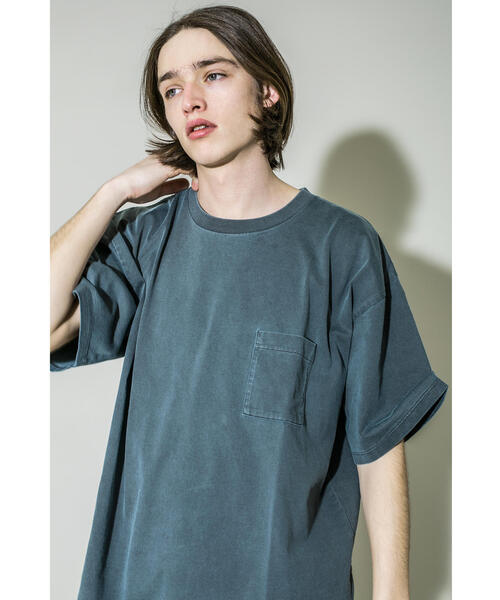 MONKEY TIME（モンキータイム）の「＜monkey time＞ 40/2 CHAMB DYE POC T/Tシャツ（Tシャツ/カットソー・メンズ・ダークグレー/ブラウン/オリーブ・L/S/M/XL）」の2枚目の写真