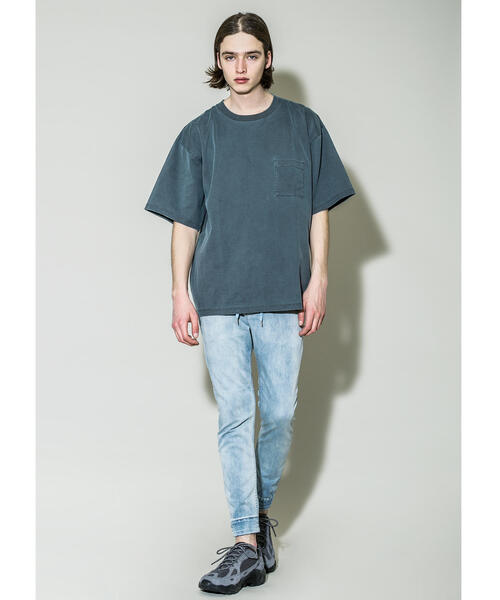 MONKEY TIME（モンキータイム）の「＜monkey time＞ 40/2 CHAMB DYE POC T/Tシャツ（Tシャツ/カットソー・メンズ・ダークグレー/ブラウン/オリーブ・L/S/M/XL）」の6枚目の写真