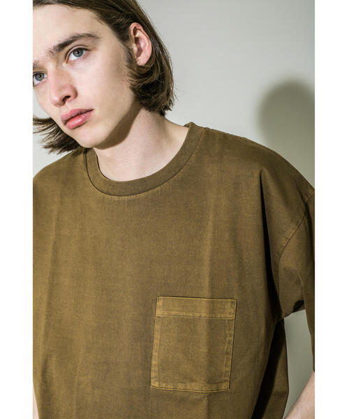 MONKEY TIME（モンキータイム）の「＜monkey time＞ 40/2 CHAMB DYE POC T/Tシャツ（Tシャツ/カットソー・メンズ・ダークグレー/ブラウン/オリーブ・L/S/M/XL）」の9枚目の写真