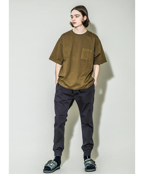 MONKEY TIME（モンキータイム）の「＜monkey time＞ 40/2 CHAMB DYE POC T/Tシャツ（Tシャツ/カットソー・メンズ・ダークグレー/ブラウン/オリーブ・L/S/M/XL）」の11枚目の写真