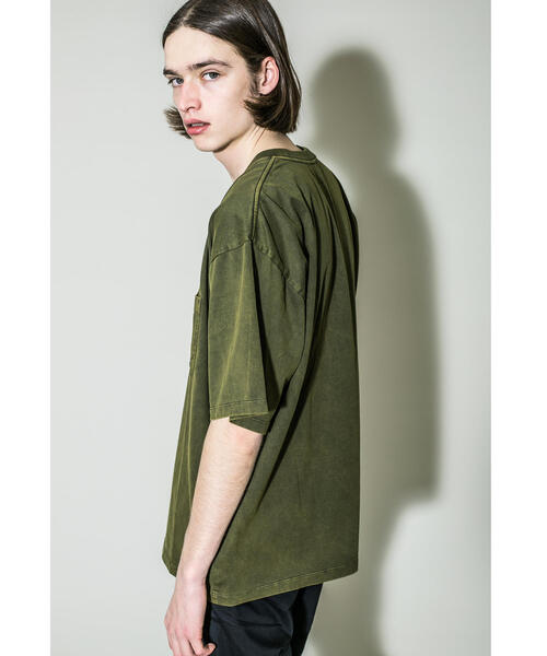 MONKEY TIME（モンキータイム）の「＜monkey time＞ 40/2 CHAMB DYE POC T/Tシャツ（Tシャツ/カットソー・メンズ・ダークグレー/ブラウン/オリーブ・L/S/M/XL）」の14枚目の写真