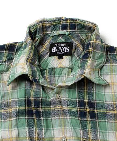 BEAMS（ビームス）の「○BEAMS / ワッシャーチェック レギュラーシャツ（シャツ/ブラウス・メンズ・レッド/グリーン/ブルー・X-LARGE/MEDIUM/SMALL/LARGE）」の11枚目の写真