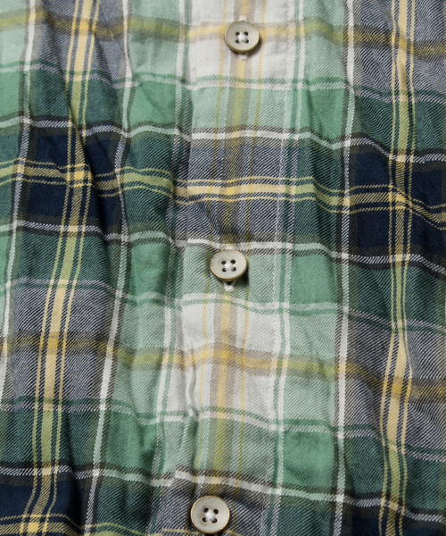 BEAMS（ビームス）の「○BEAMS / ワッシャーチェック レギュラーシャツ（シャツ/ブラウス・メンズ・レッド/グリーン/ブルー・X-LARGE/MEDIUM/SMALL/LARGE）」の14枚目の写真