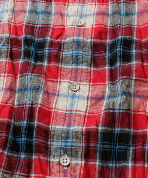 BEAMS（ビームス）の「○BEAMS / ワッシャーチェック レギュラーシャツ（シャツ/ブラウス・メンズ・レッド/グリーン/ブルー・X-LARGE/MEDIUM/SMALL/LARGE）」の16枚目の写真