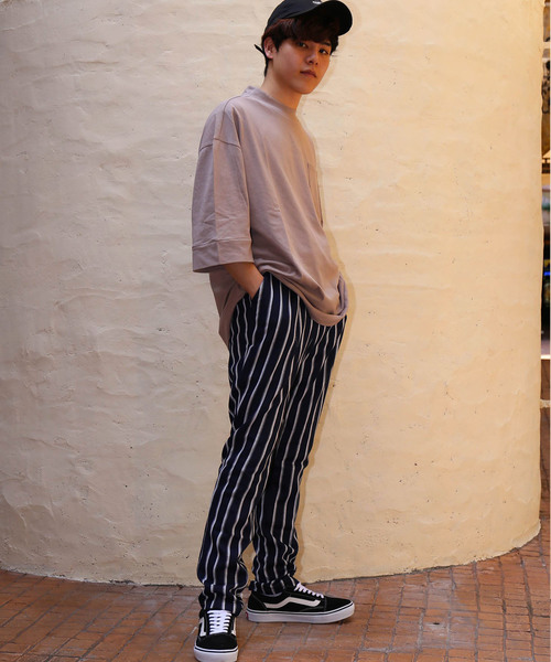 revertical(リバーティカル)の「ポケット付き 半端袖 ビッグTシャツ(Tシャツ/カットソー・メンズ・ブラック/ベージュ/ネイビー/ブラウン/ブルーグレー/モカ・L/M)」の9枚目の写真