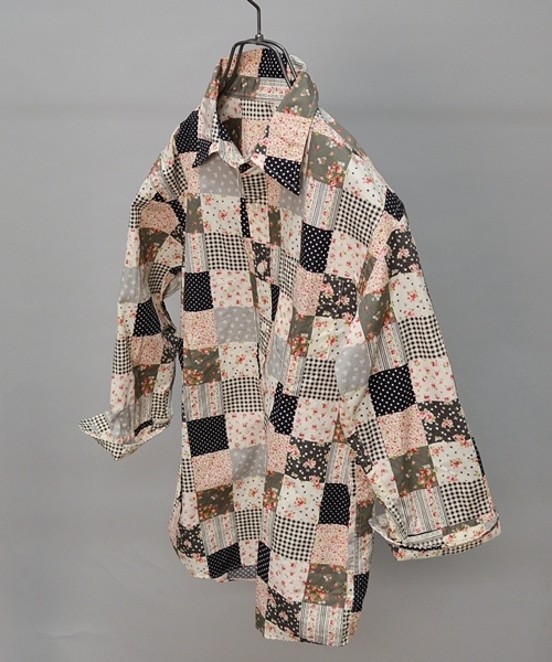 SHIPS GENERAL SUPPLY(シップスジェネラルサプライ)の「SGS: パッチワークフラワー/ナローレギュラー 7スリーブシャツ■(シャツ/ブラウス・メンズ・ブラック系その他/ブルー系その他/ネイビー・X-LARGE/SMALL/MEDIUM/LARGE)」の16枚目の写真