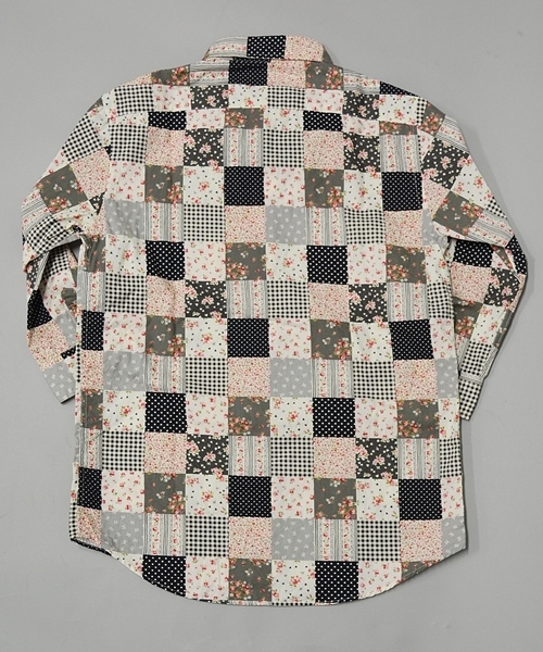 SHIPS GENERAL SUPPLY(シップスジェネラルサプライ)の「SGS: パッチワークフラワー/ナローレギュラー 7スリーブシャツ■(シャツ/ブラウス・メンズ・ブラック系その他/ブルー系その他/ネイビー・X-LARGE/SMALL/MEDIUM/LARGE)」の10枚目の写真