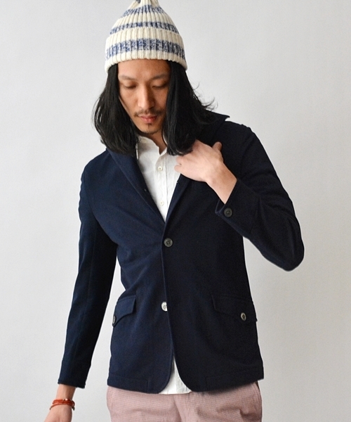 SHIPS（シップス）の「SC: ライト フレンチカラー ジャケット 14SS■（テーラードジャケット・メンズ・ネイビー/その他/グレー・MEDIUM/SMALL/X-LARGE/LARGE）」の4枚目の写真